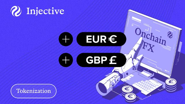 Injective запускает EUR и GBP на ончейн-рынок Форекс