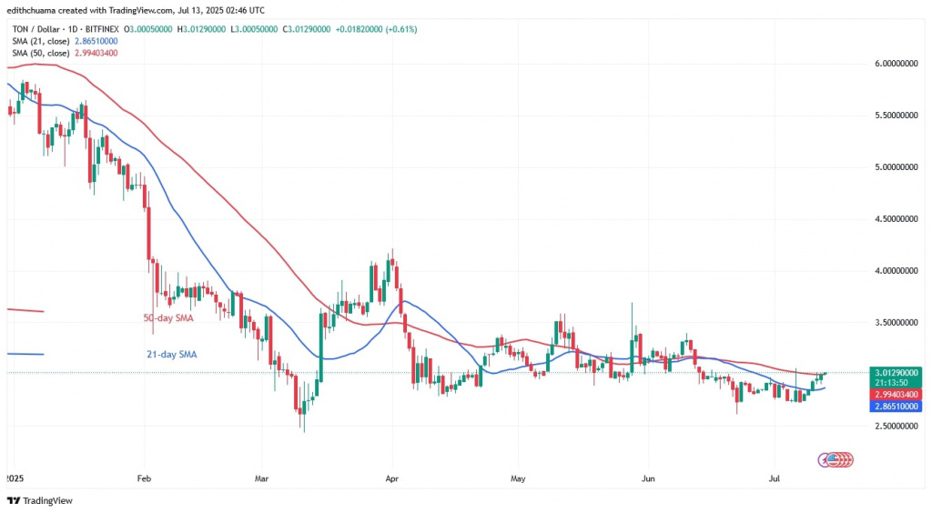 TONUSD_(Daily Chart) -July 13, 2025