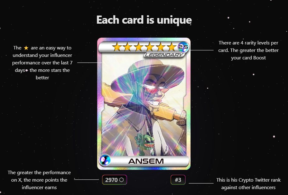 Crypto influencers become 'Pokémon cards' on Blast game