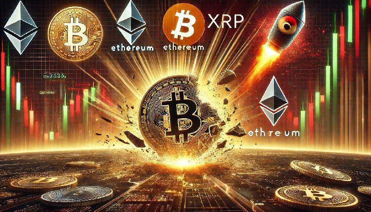 Обвал биткоина вызвал эффект Риппла в XRP, Ethereum и Dogecoin