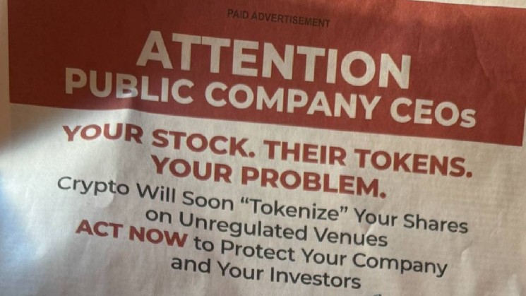 Crypto Leaders Blast Misleading WSJ Ad on Tokenization Risks