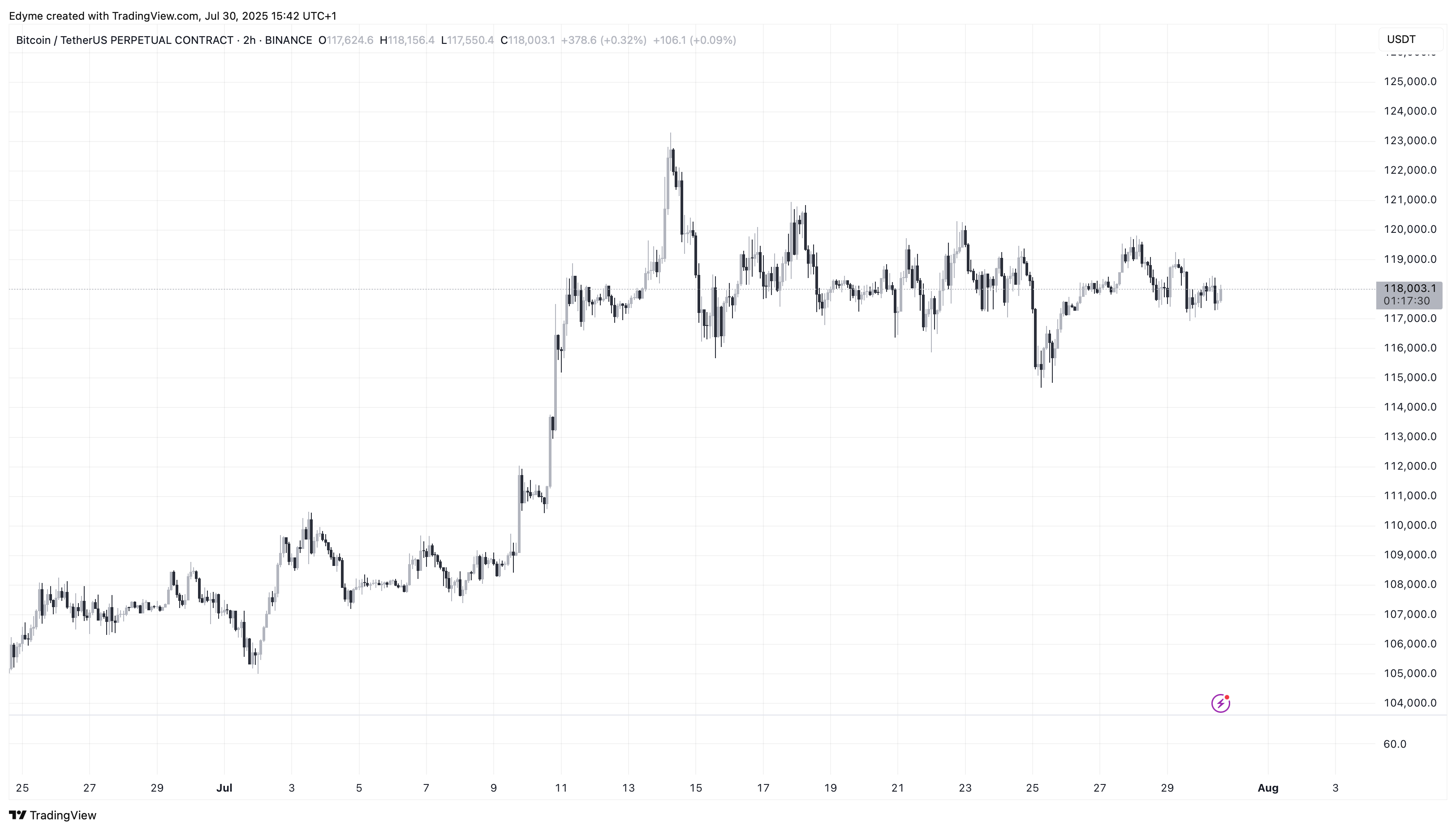 BINANCE:BTCUSDT.P Chart Image by Edyme
