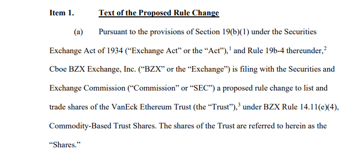 SEC попросила биржи обновить условия листинга Эфириум-ETF. Когда начнутся торги новыми инструментами?