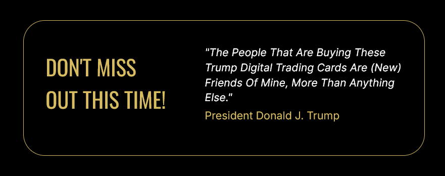 Коллекционные карты Трампа с тканью костюма