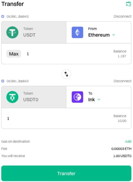 usdt0-transfer-interface
