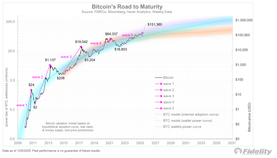 5 Waves of Bitcoin Growth. Source: Fidelity