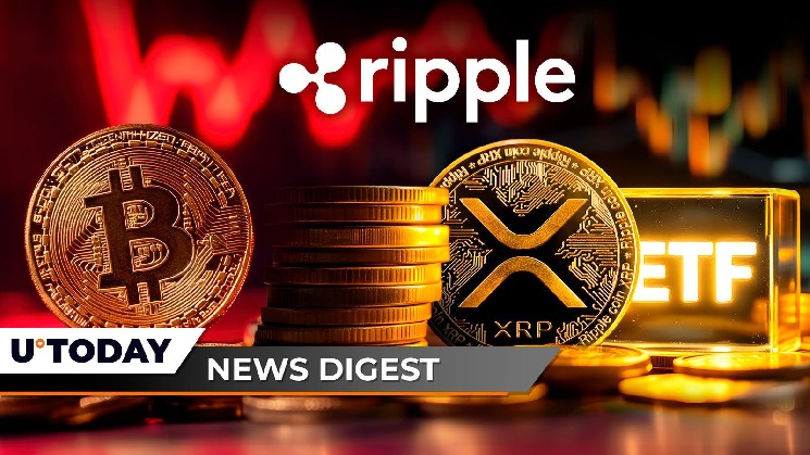Биткойн (BTC) теряет 100 000 долларов, держатели Ripple отказываются продавать, XRP ETF Франклина Темплтона получит одобрение, DOGE рискует добавить ноль – главные еженедельные новости криптовалют