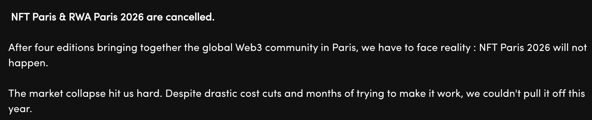 Conference, Event, Paris, NFT