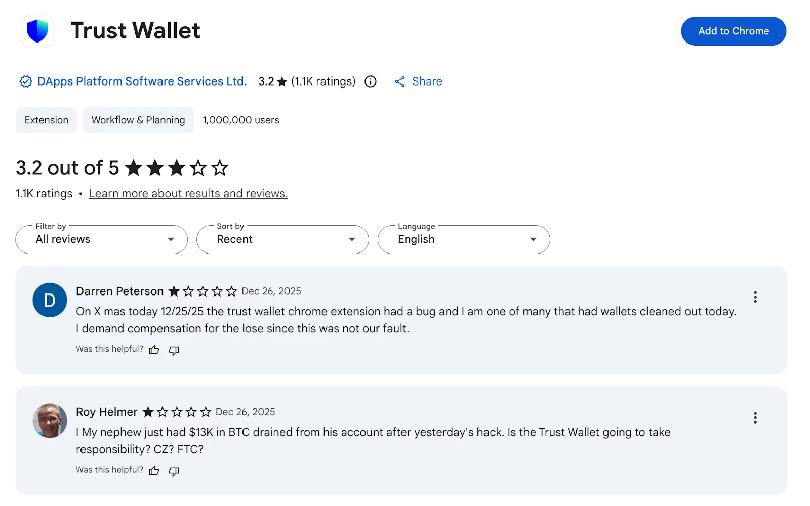 Trust Wallet extension exploit a possible insider job, victims to be compensated - 1