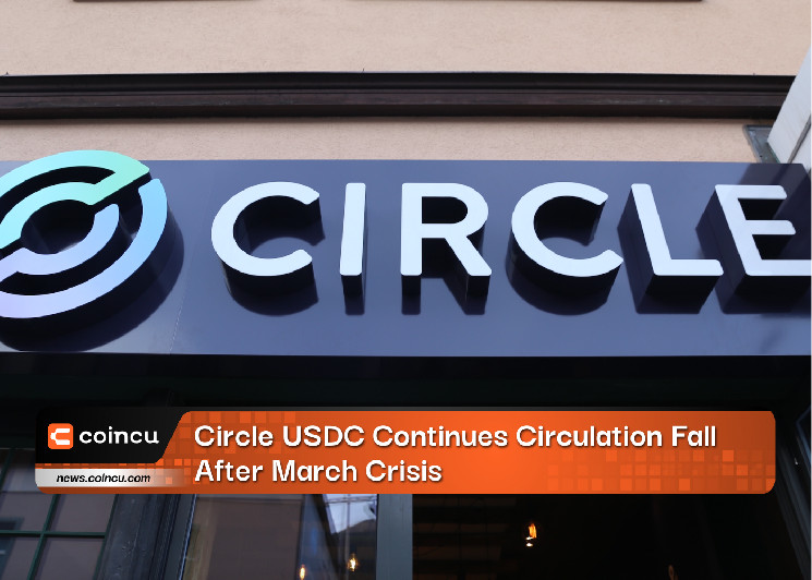 Circle USDC Continues Circulation Fall After March Crisis