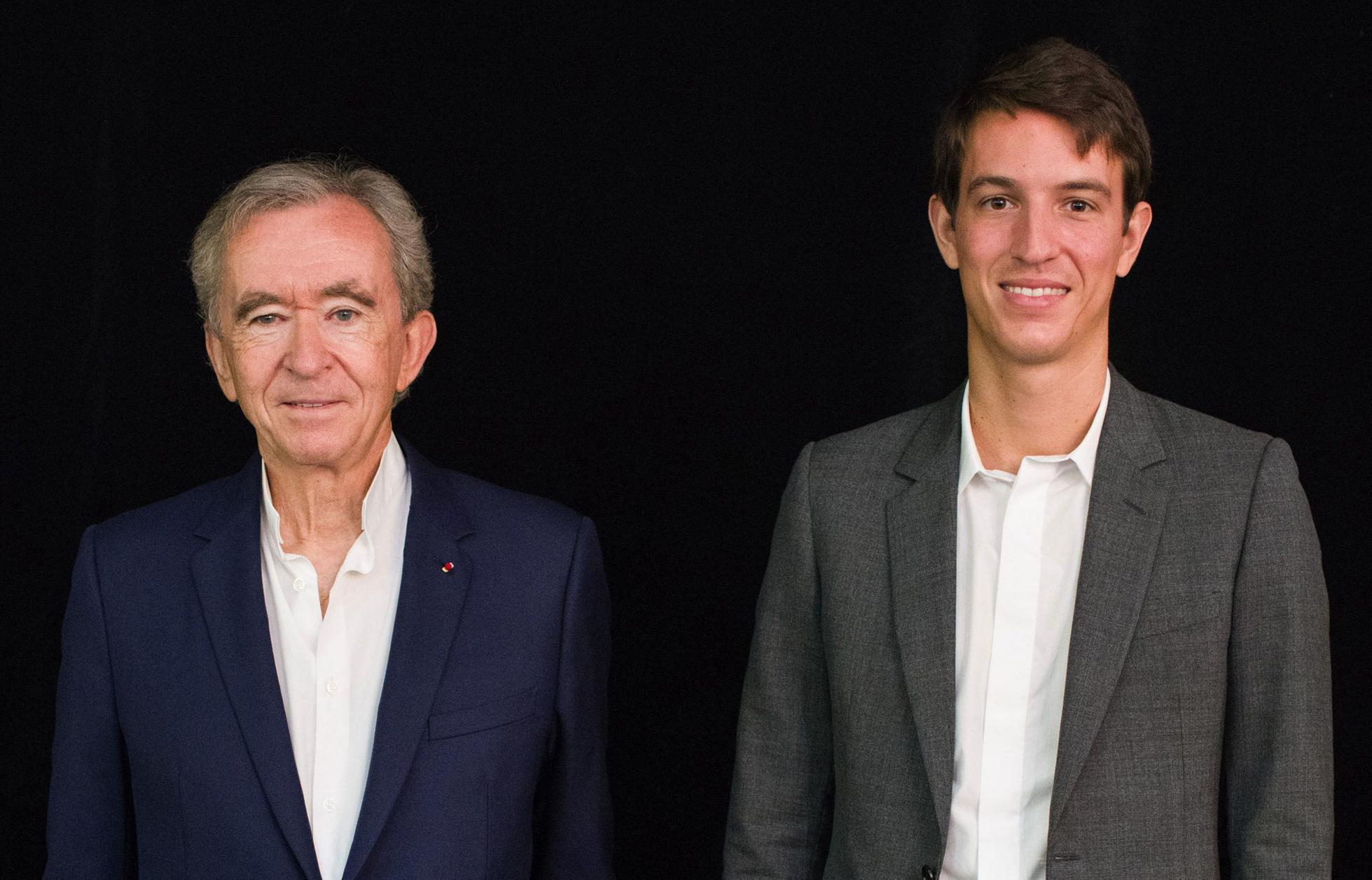 Billionaire Bernard Arnault and son Alexandre Arnault