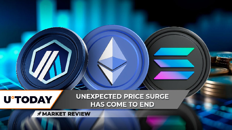 Ралли Arbitrum (ARB) остановлено, Ethereum (ETH) делает важное напоминание, достигла ли Solana (SOL) потолка?