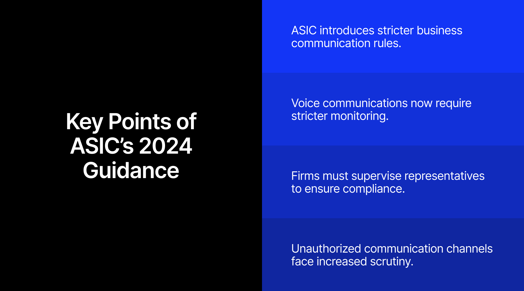 ASIC's Guidance