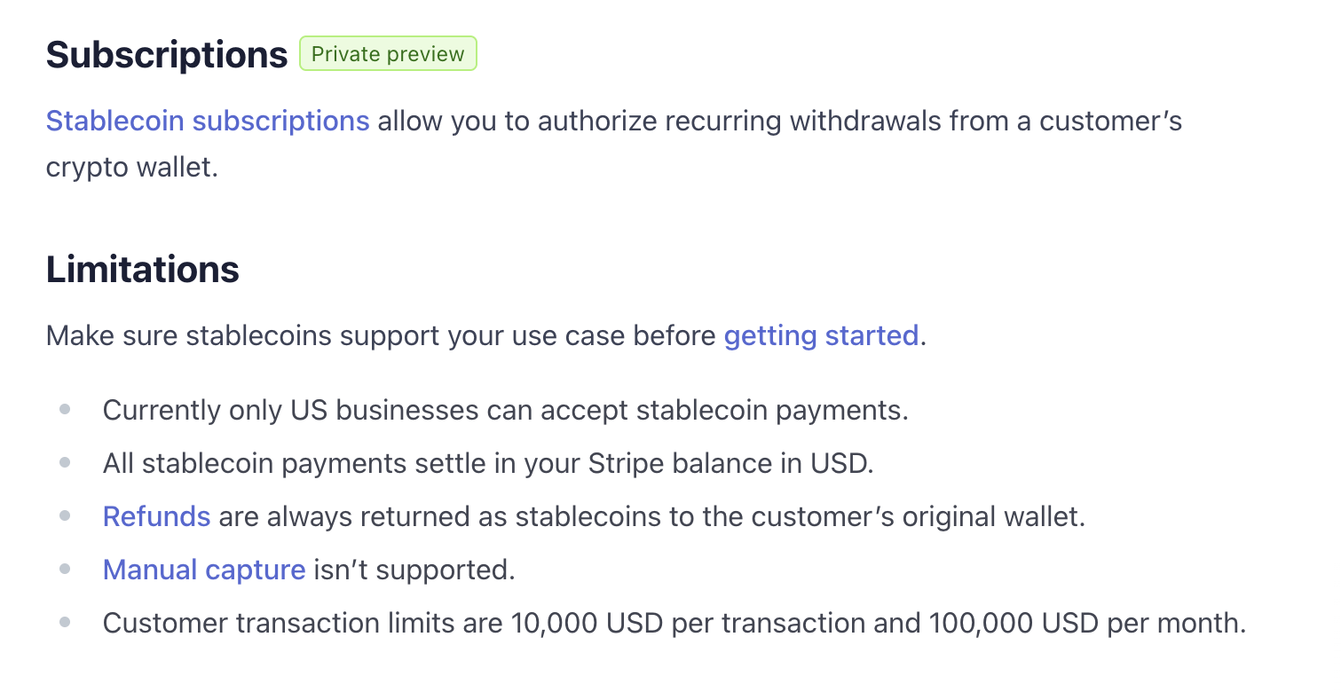 Stablecoin-Abonnementzahlungen