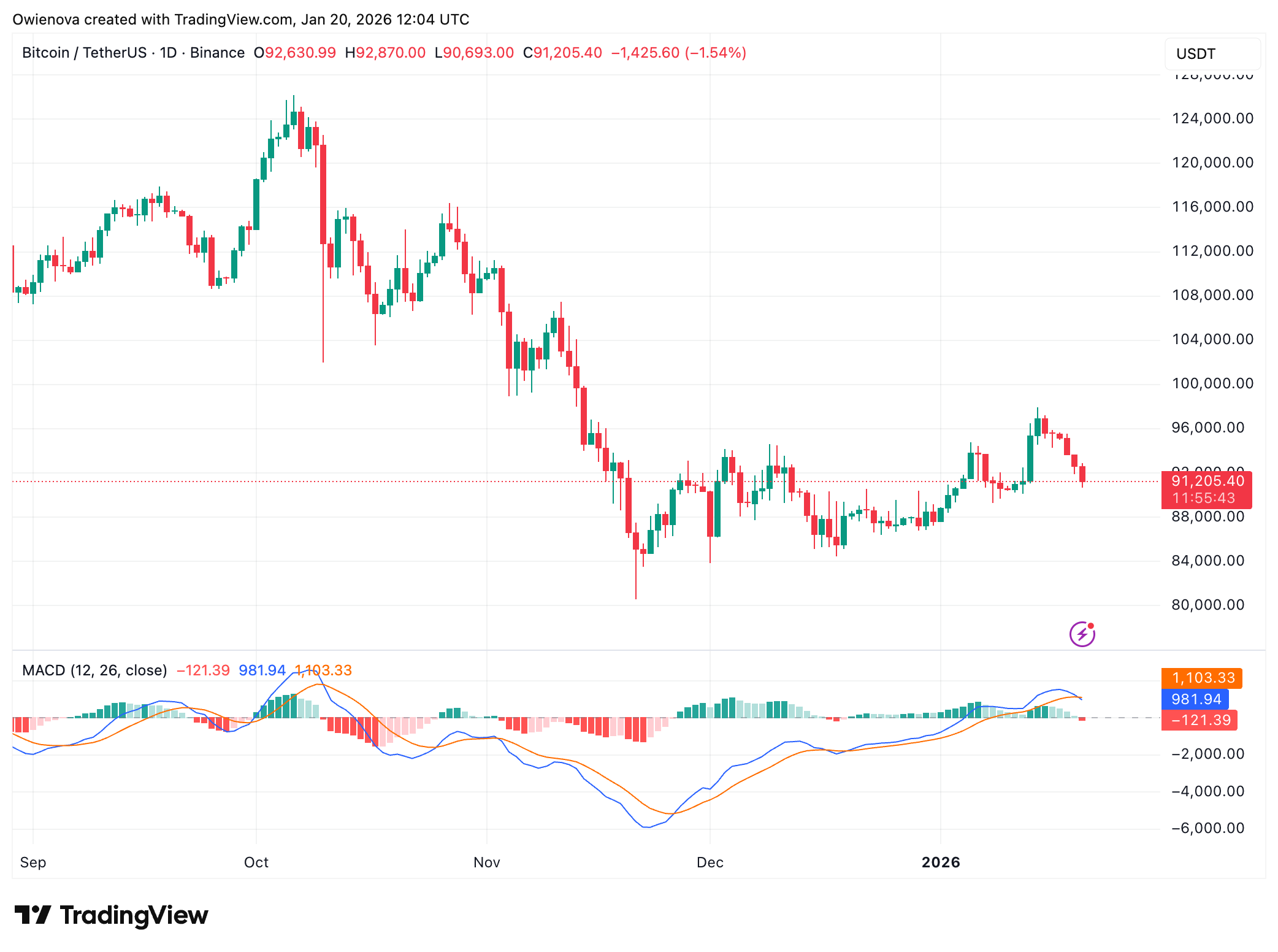 BINANCE:BTCUSDT Chart Image by Owienova