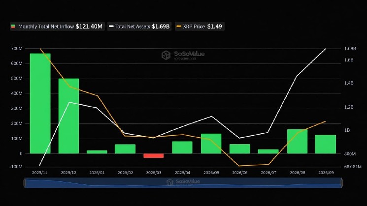ETF на XRP привлекли в этом месяце 121 млн долларов, но их активы продолжают сокращаться