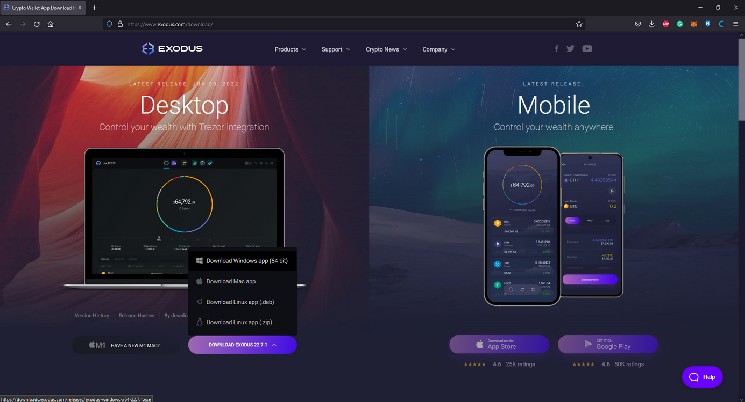 Bitcoin Wallet Firm Exodus раскрывает крипто -дебетовую карту с Baanx