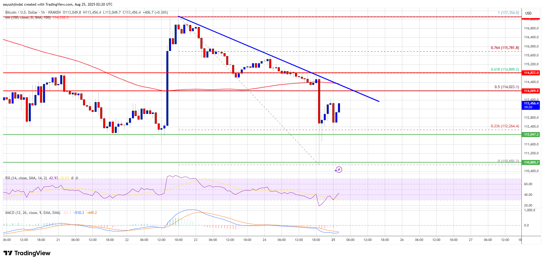 Цена биткоина продолжает снижаться Цена биткоина продолжает снижаться