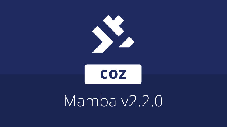 COZ вносит новые улучшения API в Mamba SDK в обновлении v2.2.0