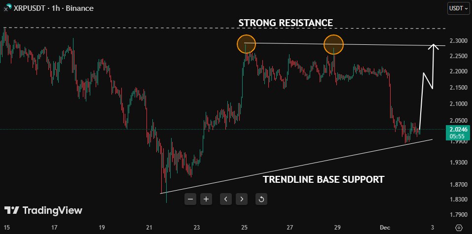 XRP Bounces from Support
