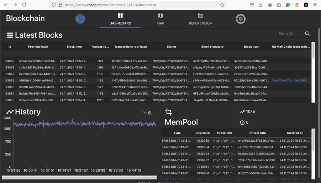 romania-blockchain-ROAP-STS-presidential-vote-count