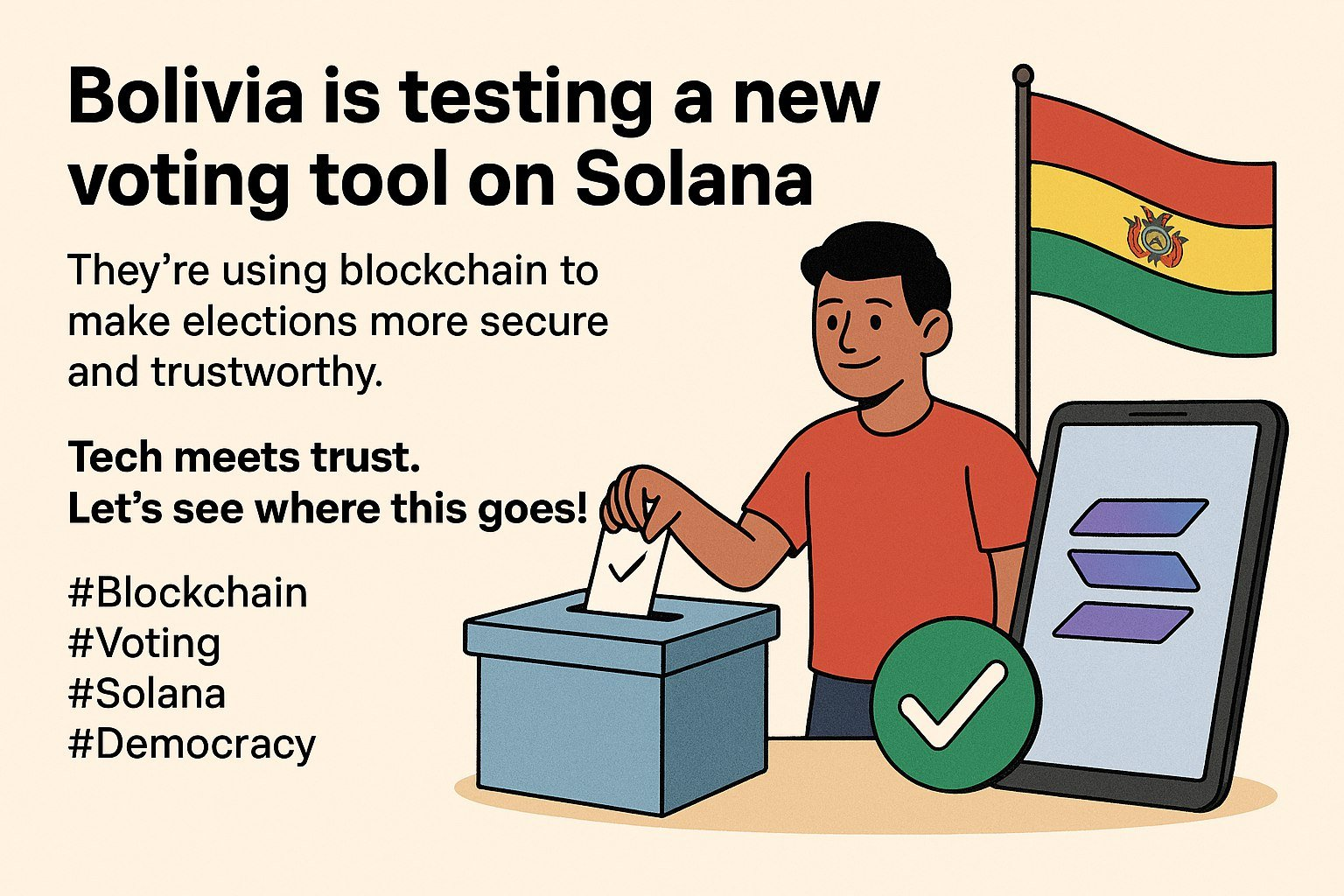 Bolivia digitaliza actas con Solana tras años de desconfianza electoral. Fuente: X/@SevenWinse
