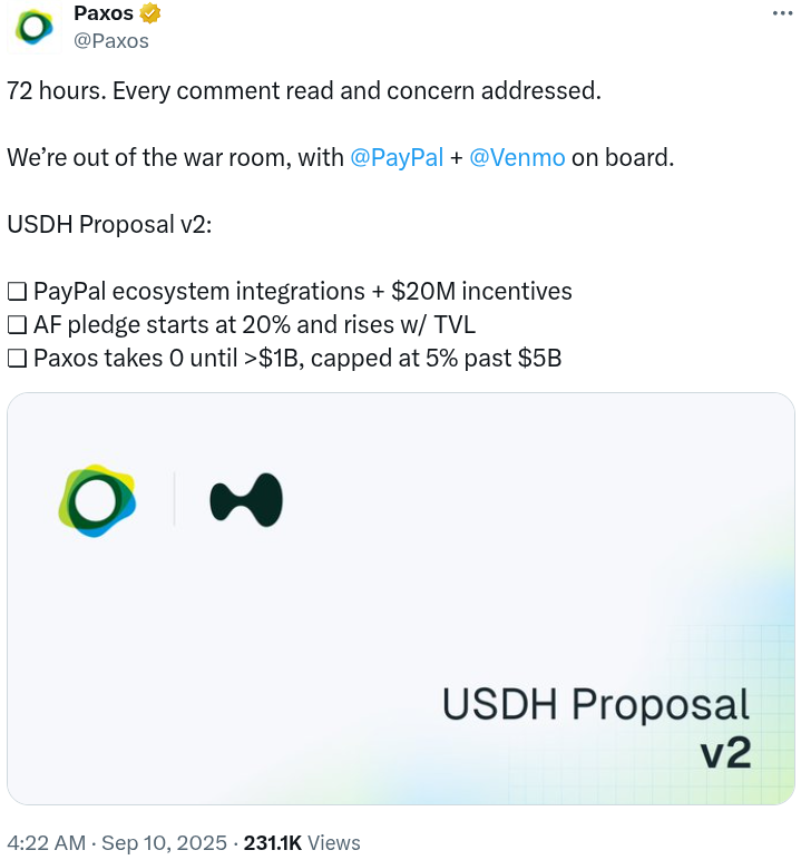 PayPal, Paxos, Stablecoin