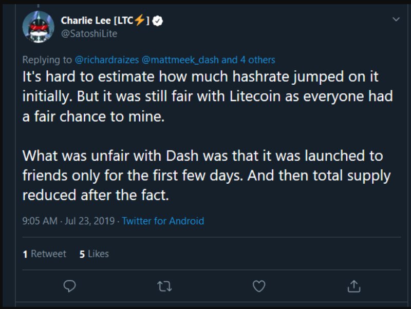 charlie lee litecoin deleted tweet