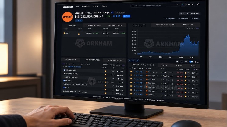 Arkham verfolgt laut eigenen Angaben 78 % der 847.666 Bitcoin-Bestände von Strategy