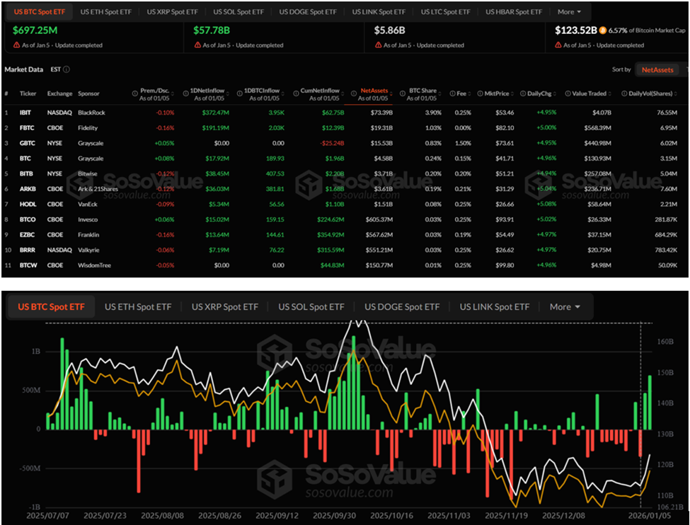 Bitcoin ETF Flows