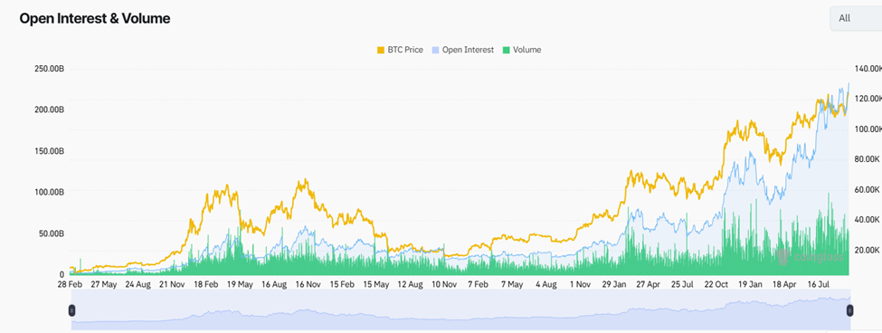Открытый интерес и объем