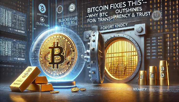 Почему BTC превосходит золото Форт-Нокса по прозрачности и доверию