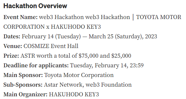 Toyota patrocina un hackathon Web3 global en medio del avance de blockchain 1