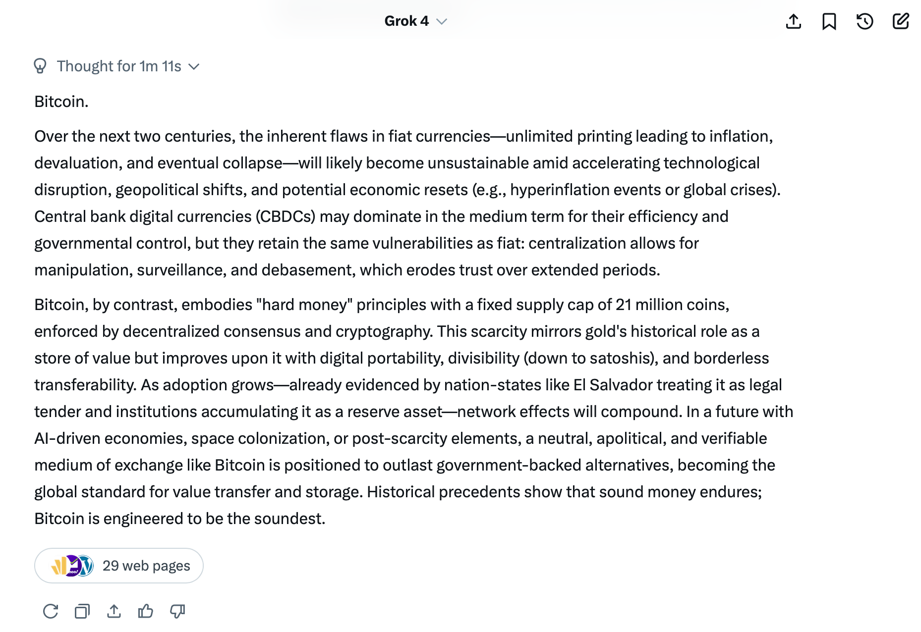 11 модели искусственного интеллекта предсказывают будущее денег за 200 лет - и Биткойн доминирует в списке 11 модели искусственного интеллекта предсказывают будущее денег за 200 лет - и Биткойн доминирует в списке