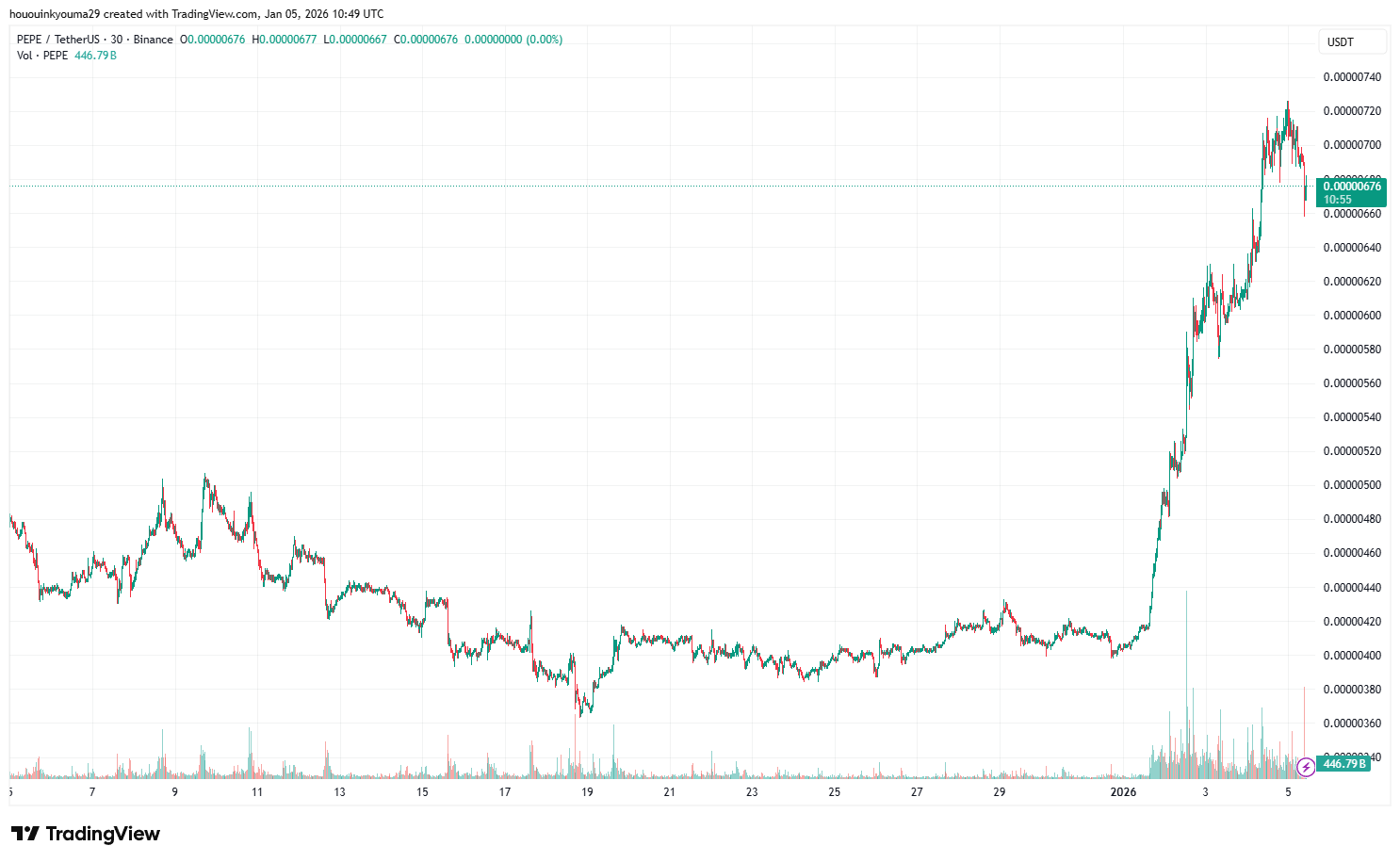График BINANCE:PEPEUSDT от hououinkyouma29