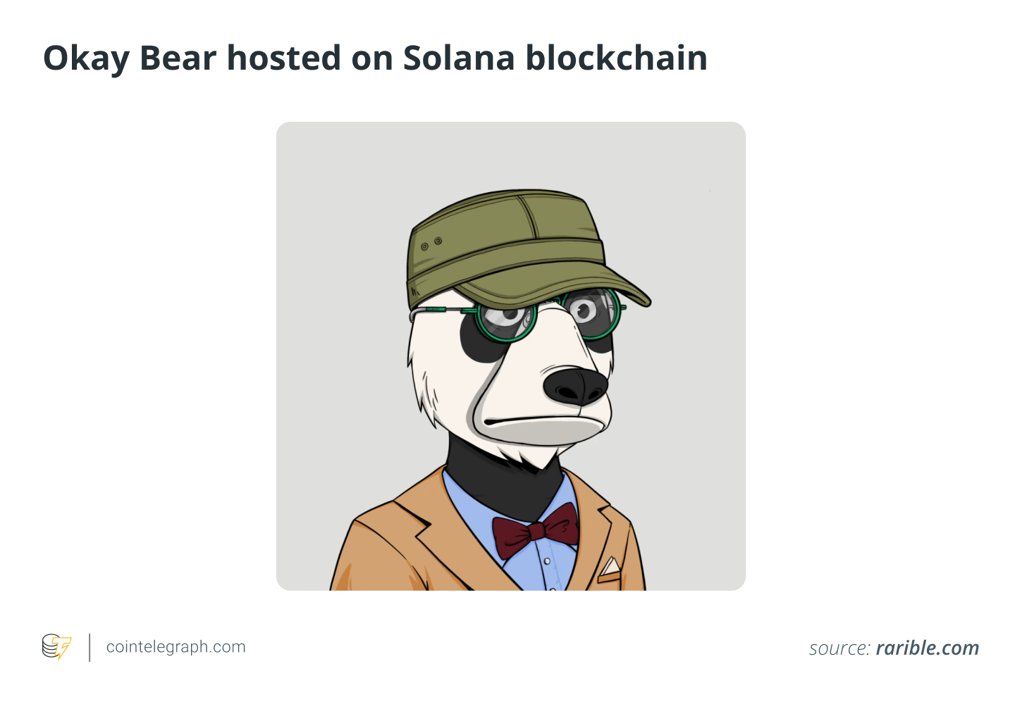 Okay Bear alojado en la cadena de bloques de Solana