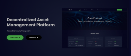 Cook Finance raises funds from Block Dream Fund
