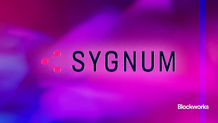 Sygnum a connu une augmentation de 400% de la croissance annuelle moyenne depuis 2020