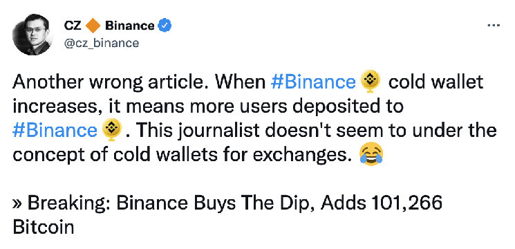 binance-didn-t-buy-ususd2b-worth-of-bitcoin-founder-changpeng-zhao-says