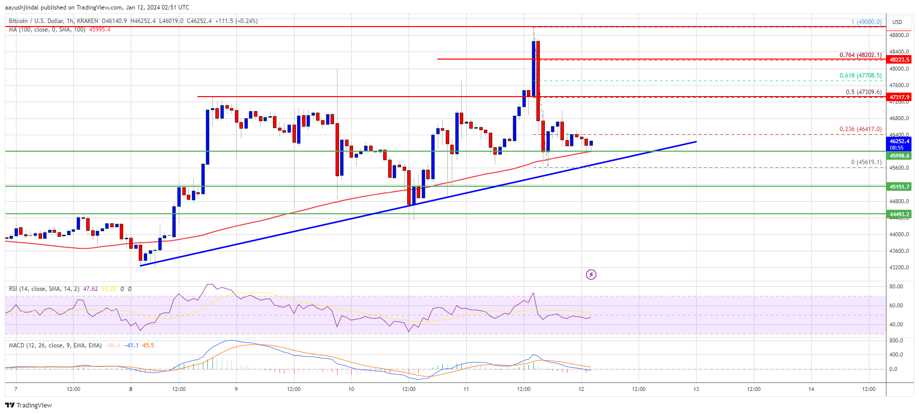 Harga Bitcoin Berjuang Di Bawah $48K Mengapa BTC Bisa Terkoreksi Lebih Rendah