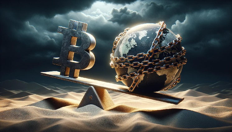 Биткойн цена борется за импульс на фоне роста глобальных конфликтных страхов