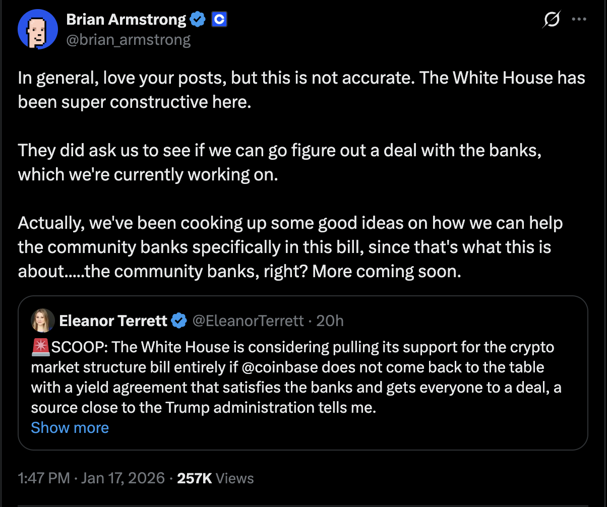 Coinbase, Congress, Senate, Brian Armstrong, US Government, United States