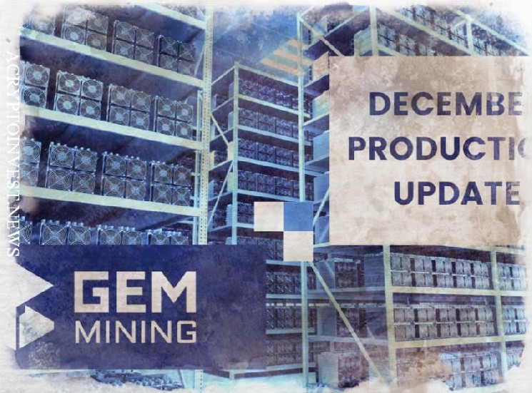 Gem mining. Robot gem mining.