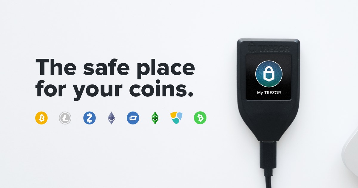 Trezor Hardware Wallet.