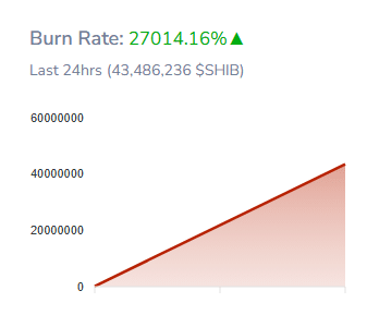 Shib burn rate increases