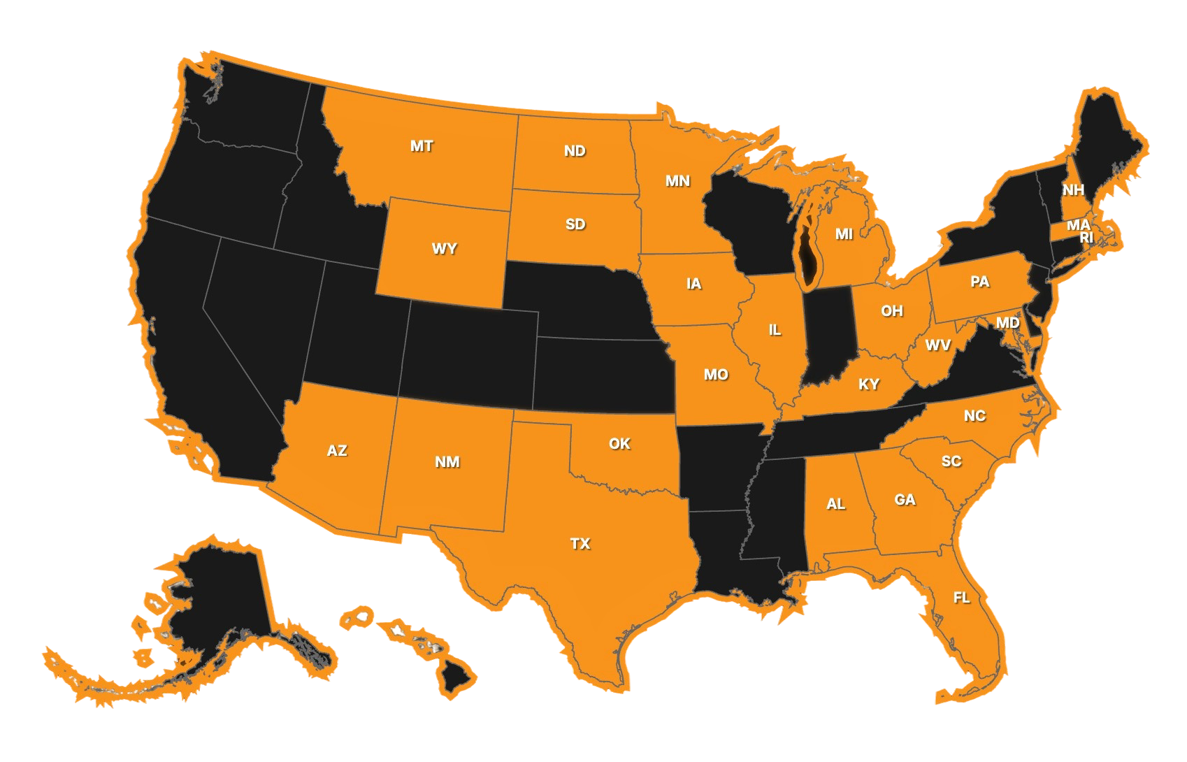 Die US-Bundesstaaten, in denen Gesetzentwürfe zur Bitcoin- bzw. Krypto-Reserve eingereicht wurden
