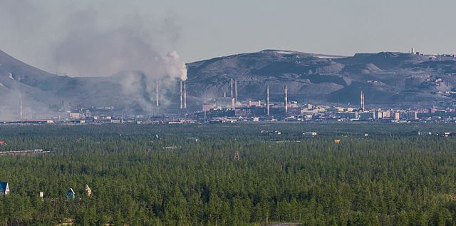 Une installation industrielle à Norilsk, en Russie.