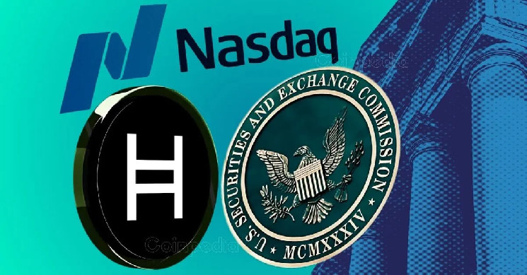 Nasdaq подала заявку на ETF HBAR: цена токена растет на 17,5%