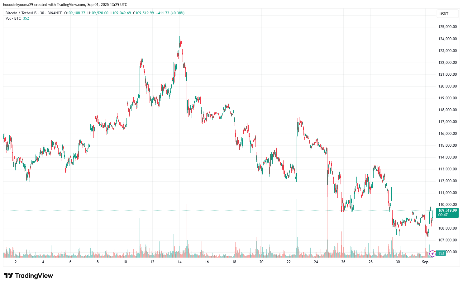 BINANCE:BTCUSDT Chart Image by hououinkyouma29