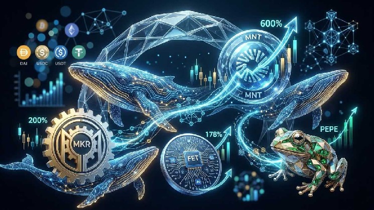 Mantle Leads This Week’s Whale‑Transaction Surge, Santiment Data Shows